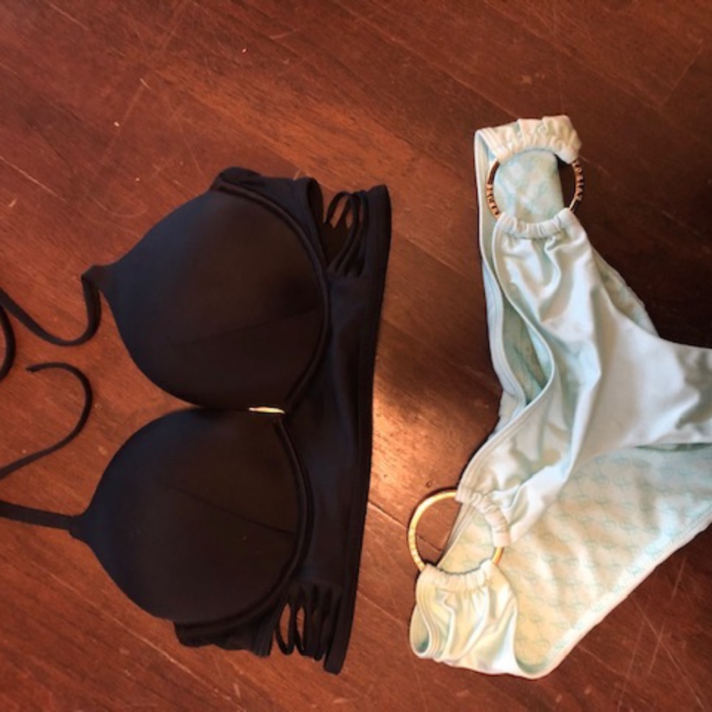 victoria secret bikini set, add two cup size